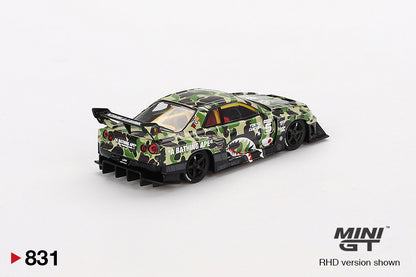 Mô hình xe Mini GT 1:64 Nissan LB-ER34 Super Silhouette SKYLINE LBWK *A BATHING APE CROSSOVER - MGT00831