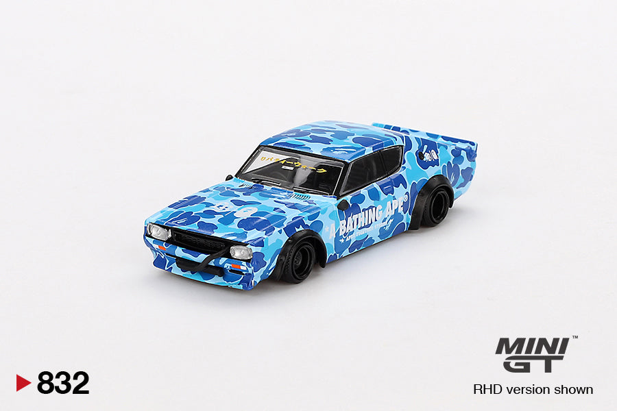 Mô hình xe Mini GT 1:64 Nissan Skyline Kenmeri Liberty Walk LBWK *A BATHING APE CROSSOVER - MGT00832