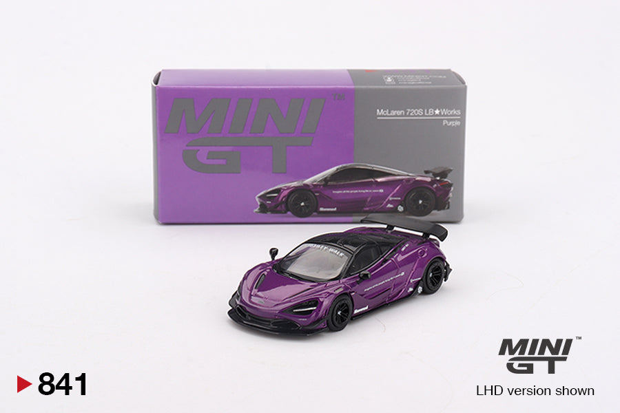 Mô hình xe Mini GT 1:64 McLaren 720S LB★Works Purple - MGT00841