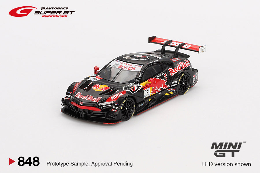 Mô hình xe Mini GT 1:64 Honda NSX-GT TYPE S GT500 #16 Red Bull MOTUL MUGEN NSX-GT  TEAM Red Bull MUGEN 2022 SUPER GT SERIES - MGT00848