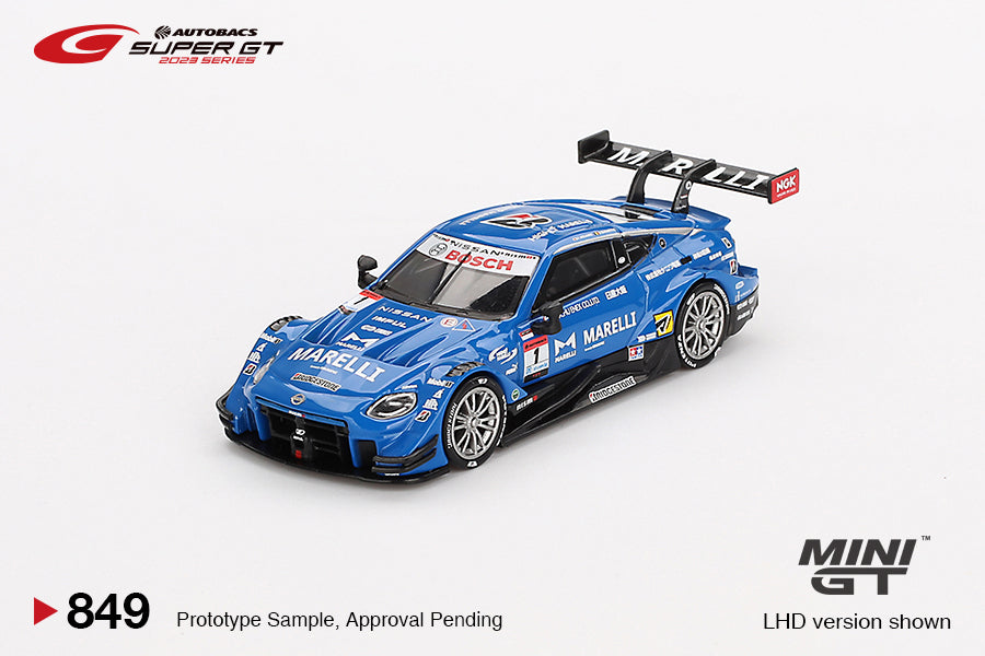 Mô hình xe Mini GT 1:64 Nissan Z GT500 #1 MARELLI IMPUL Z TEAM IMPUL 2023 SUPER GT SERIES - MGT00849