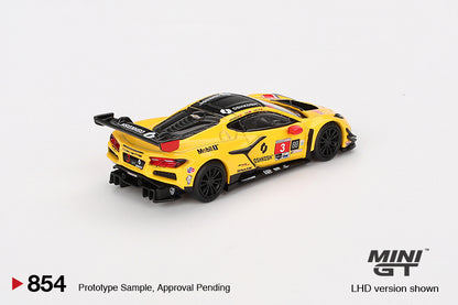 Mô hình xe Mini GT 1:64 Chevrolet Corvette Z06 GT3.R #3 Corvette Racing by Pratt Miller Motorsports 2024 IMSA Daytona 24 Hrs - MGT00854