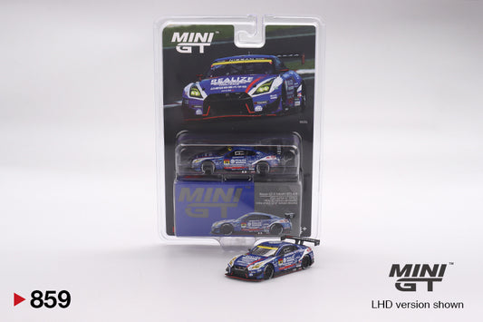 Mô hình xe Mini GT 1:64 Nissan GT-R NISMO GT3 #56  REALIZE NISSAN MECHANIC CHALLENGE GT-R 2023 SUPER GT SERIES - MGT00859
