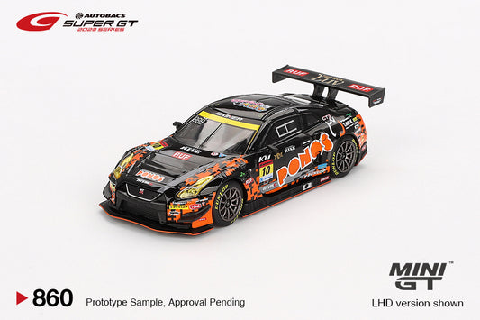 Mô hình xe Mini GT 1:64 Nissan GT-R NISMO GT3 #10 PONOS GAINER GT-R 2023 SUPER GT SERIES - MGT00860