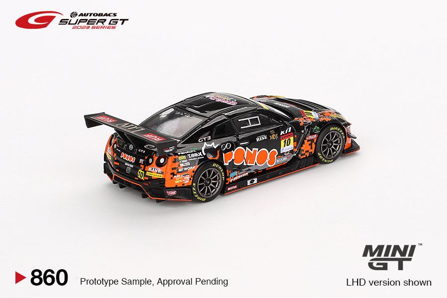 Mô hình xe Mini GT 1:64 Nissan GT-R NISMO GT3 #10 PONOS GAINER GT-R 2023 SUPER GT SERIES - MGT00860