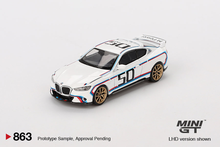 Mô hình xe Mini GT 1:64 BMW 3.0 CSL White - MGT00863