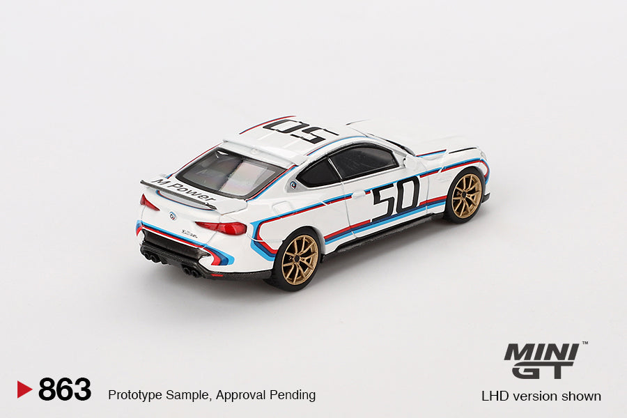 Mô hình xe Mini GT 1:64 BMW 3.0 CSL White - MGT00863