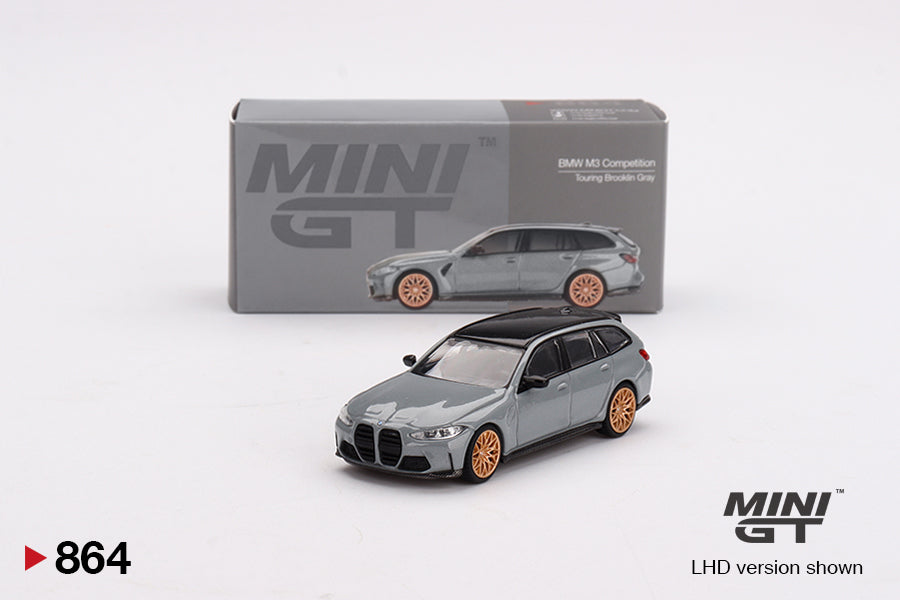 Mô hình xe Mini GT 1:64 BMW M3 Competition Touring Brooklyn Grey - MGT00864