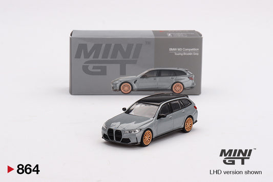 Mô hình xe Mini GT 1:64 BMW M3 Competition Touring Brooklyn Grey - MGT00864