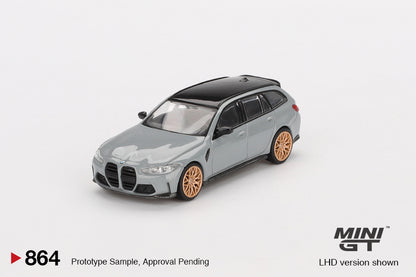 Mô hình xe Mini GT 1:64 BMW M3 Competition Touring Brooklyn Grey - MGT00864