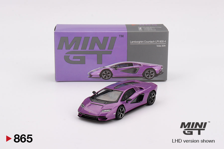Mô hình xe Mini GT 1:64 Lamborghini Countach LPI 800-4 Viola 30th - MGT00865