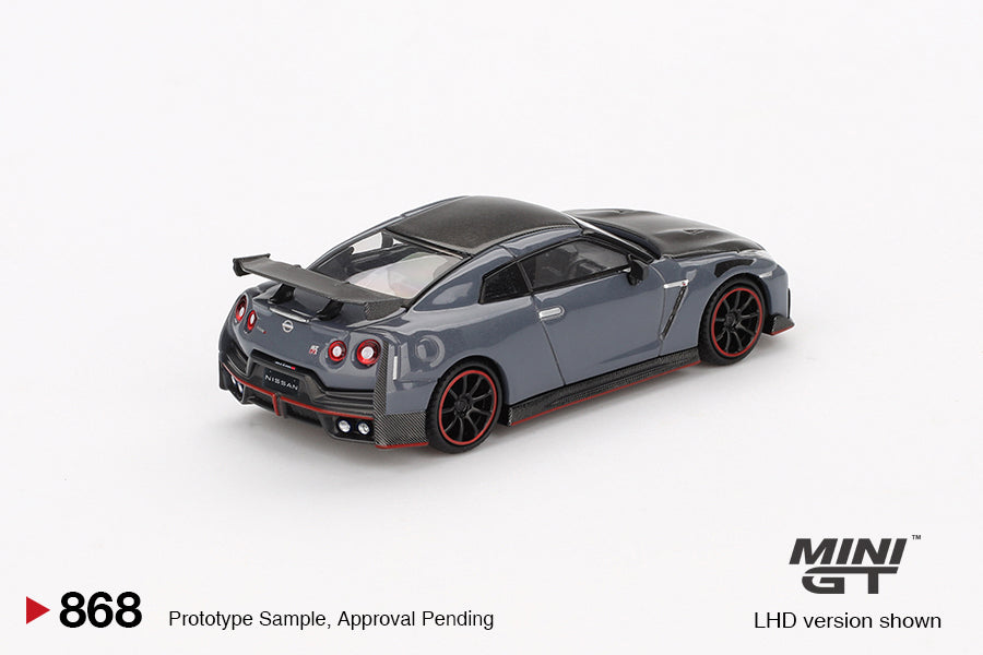 Mô hình xe Mini GT 1:64 Nissan GT-R Nismo 2024 NISMO Stealth Gray - MGT00868