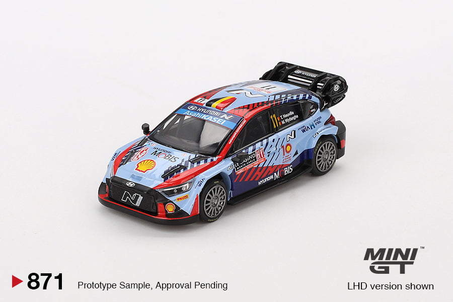 Mô hình xe Mini GT 1:64 Hyundai i20 N Rally1 Hybrid #11 2024 Rallye Monte-Carlo Winner - MGT00871