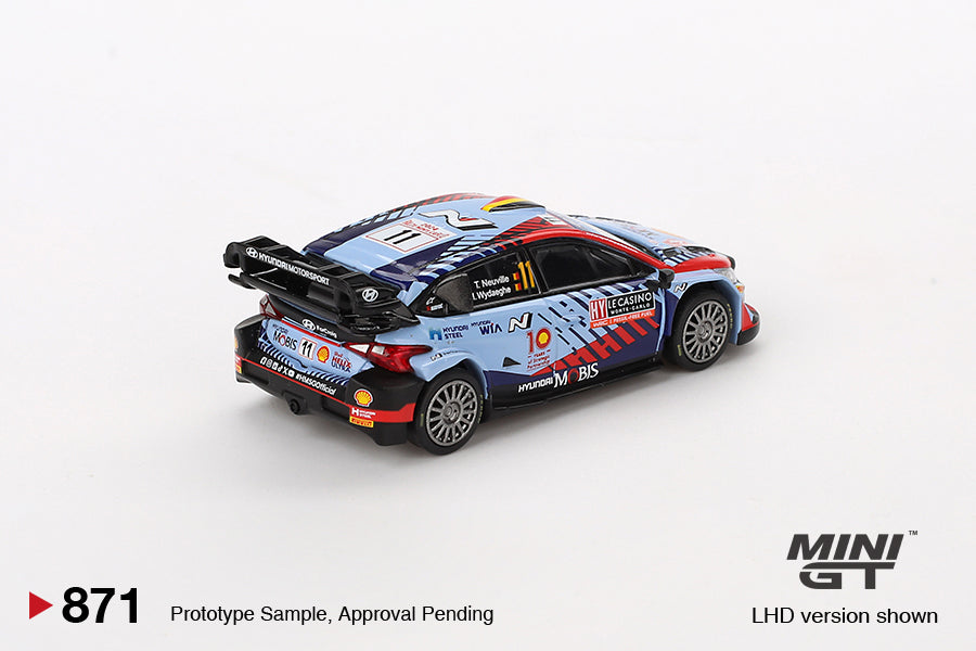 Mô hình xe Mini GT 1:64 Hyundai i20 N Rally1 Hybrid #11 2024 Rallye Monte-Carlo Winner - MGT00871