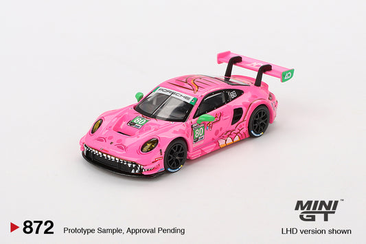 Mô hình xe Mini GT 1:64 Porsche 911 GT3 R #80 AO Racing 2023 IMSA VIRginia Roxy - MGT00872