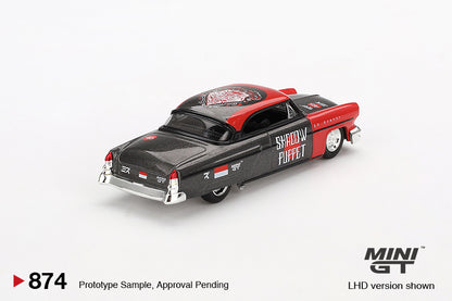 Mô hình xe Mini GT 1:64 Lincoln Capri Hot Rod 1954 Shadow Puppet MINI GT x MIZU Diecast 2024 - MGT00874