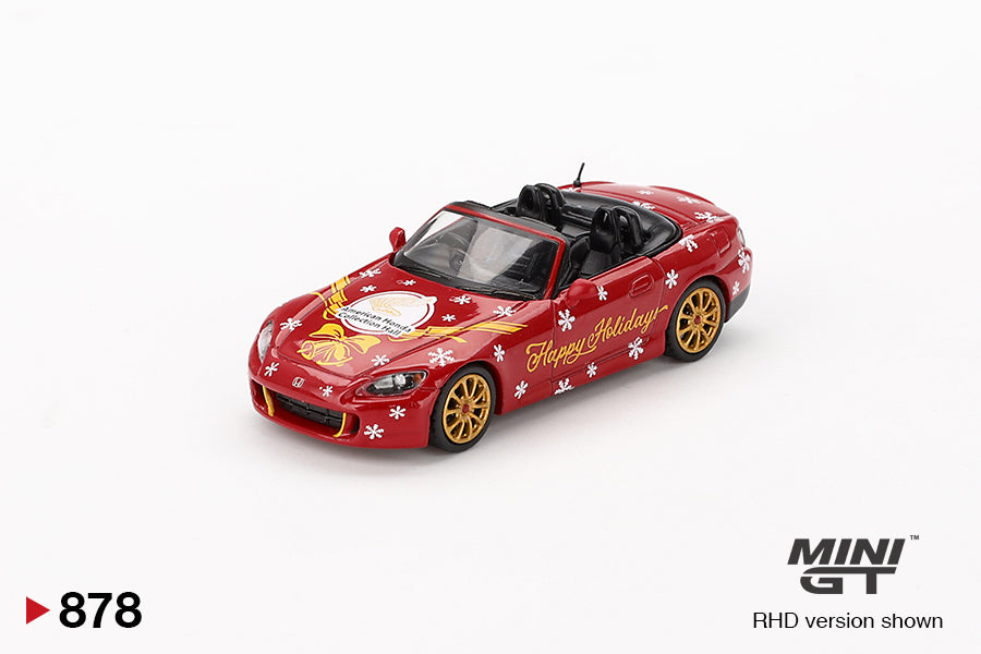 Mô hình xe Mini GT 1:64 Honda S2000 (AP2) American Honda Collection Hall 2024 Holiday Limited Edition - MGT00878
