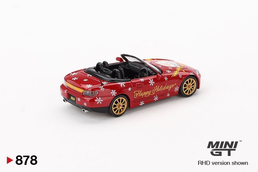 Mô hình xe Mini GT 1:64 Honda S2000 (AP2) American Honda Collection Hall 2024 Holiday Limited Edition - MGT00878