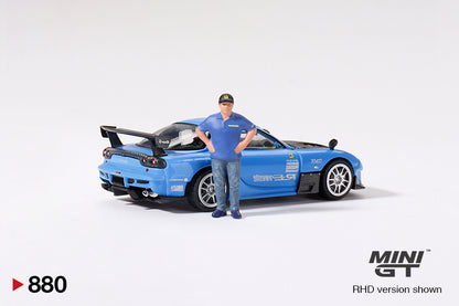 Mô hình xe Mini GT 1:64 Mazda RX-7 RE-Amemiya 20B NA 3ROTOR-7 w/ Ama-san Figure TAS 2025 Limited Edition RE-Amemiya Exclusive - MGT00880