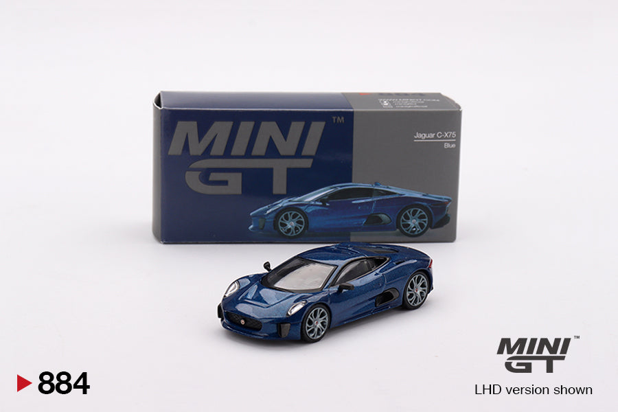 Mô hình xe Mini GT 1:64 Jaguar C-X75 Blue - MGT00884