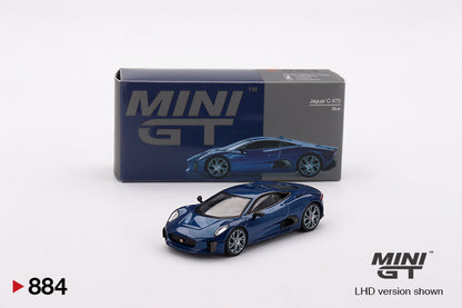 Mô hình xe Mini GT 1:64 Jaguar C-X75 Blue - MGT00884