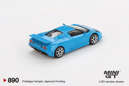 Mô hình xe Mini GT 1:64 Bugatti EB110 Super Sport Blu Bugatti - MGT00890