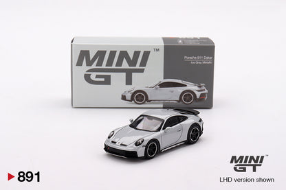 Mô hình xe Mini GT 1:64 Porsche 911 Dakar Ice Gray Metallic - MGT00891
