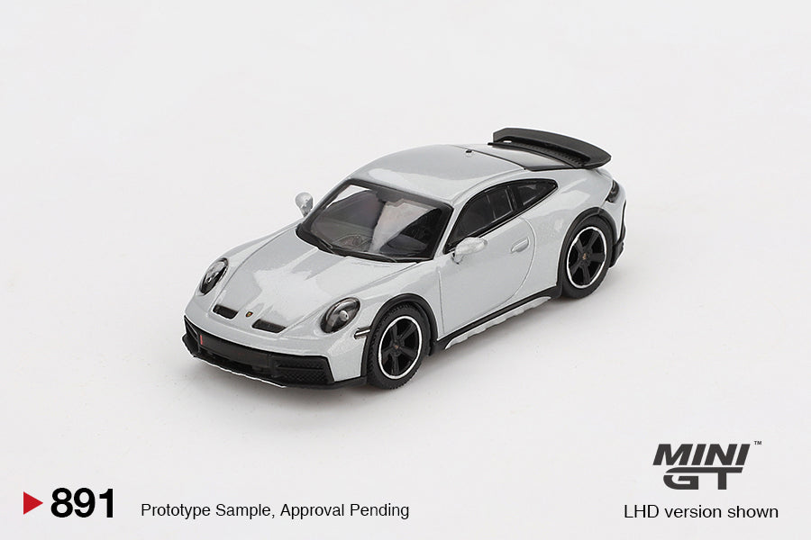 Mô hình xe Mini GT 1:64 Porsche 911 Dakar Ice Gray Metallic - MGT00891