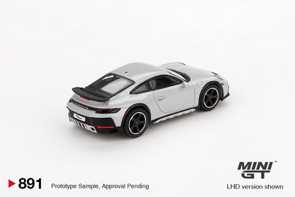 Mô hình xe Mini GT 1:64 Porsche 911 Dakar Ice Gray Metallic - MGT00891