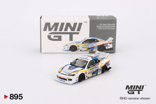Mô hình xe Mini GT 1:64 Nissan LB-Super Silhouette S15 SILVIA #555 2023 Formula Drift Japan - MGT00895