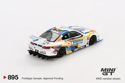 Mô hình xe Mini GT 1:64 Nissan LB-Super Silhouette S15 SILVIA #555 2023 Formula Drift Japan - MGT00895