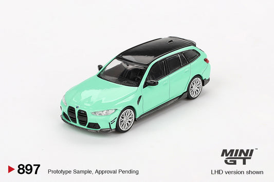 Mô hình xe Mini GT 1:64 BMW M3 M Performance Touring Mint Green - MGT00897