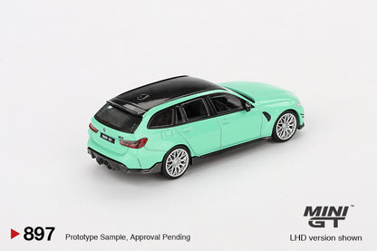 Mô hình xe Mini GT 1:64 BMW M3 M Performance Touring Mint Green - MGT00897