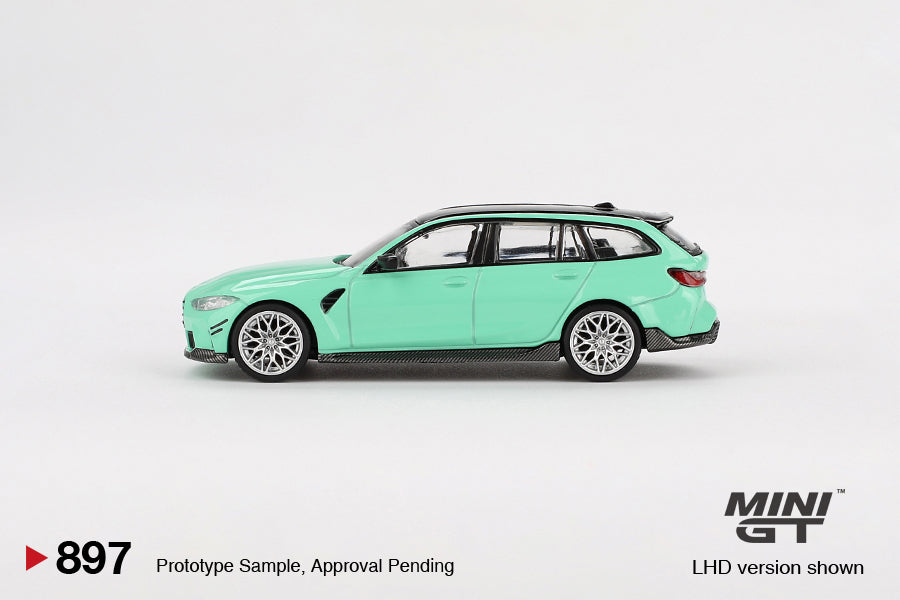 Mô hình xe Mini GT 1:64 BMW M3 M Performance Touring Mint Green - MGT00897