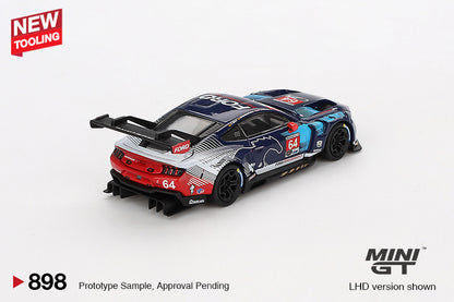 Mô hình xe Mini GT 1:64 Ford Mustang GT3 #64 Ford Multimatic Motorsports 2024 IMSA Daytona 24 Hrs - MGT00898