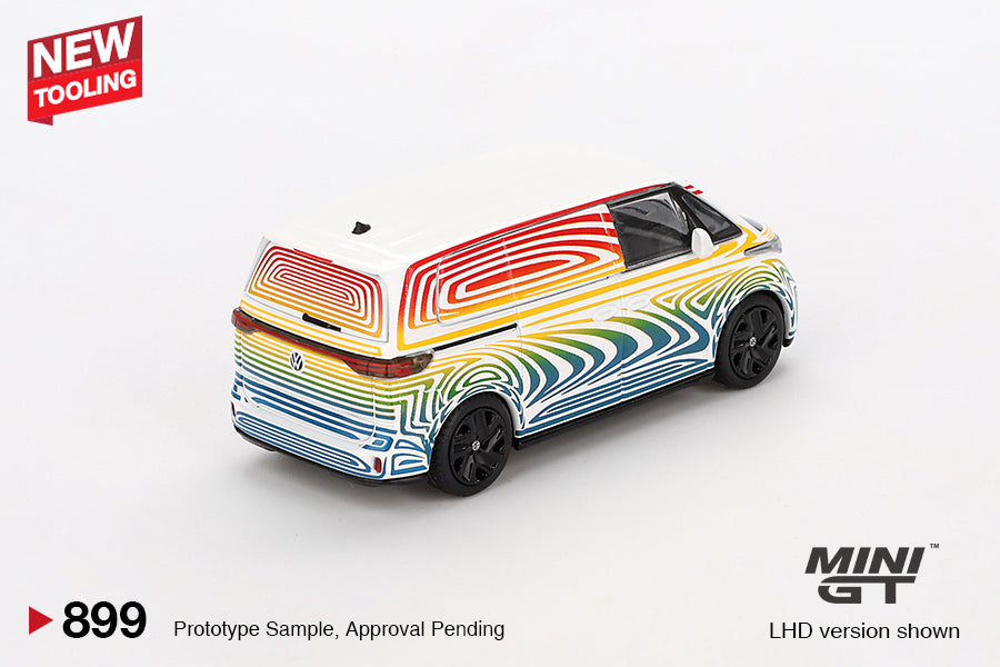 Mô hình xe Mini GT 1:64 Volkswagen ID. Buzz Prototype Rainbow - MGT00899