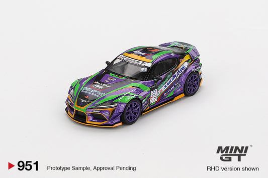 Mô hình xe Mini GT 1:64 Toyota GR Supra KUHL 2021 D1GP EVANGELION RACING - MGT00951