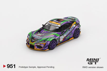 Mô hình xe Mini GT 1:64 Toyota GR Supra KUHL 2021 D1GP EVANGELION RACING - MGT00951