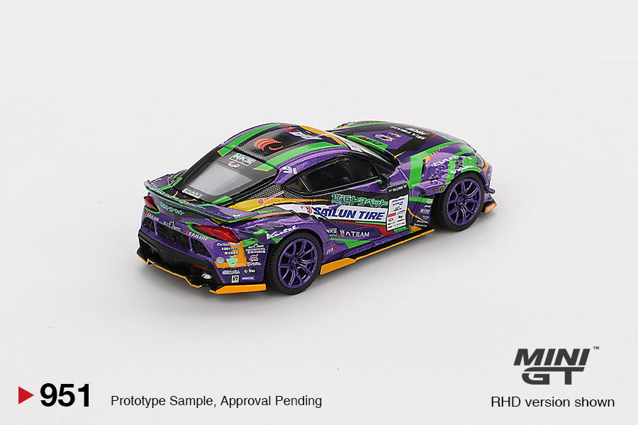 Mô hình xe Mini GT 1:64 Toyota GR Supra KUHL 2021 D1GP EVANGELION RACING - MGT00951