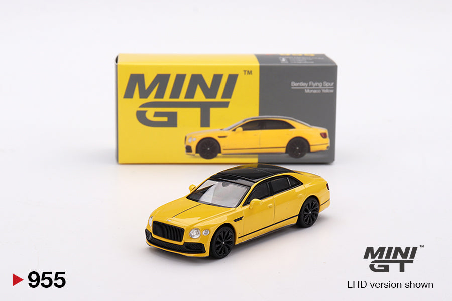 Mô hình xe Mini GT 1:64 Bentley Flying Spur Monaco Yellow - MGT00955