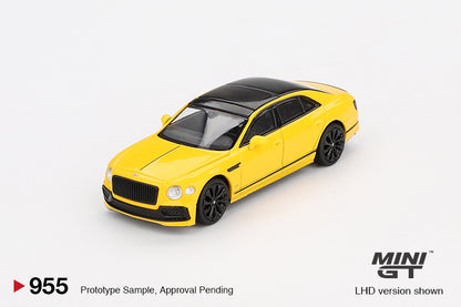 Mô hình xe Mini GT 1:64 Bentley Flying Spur Monaco Yellow - MGT00955