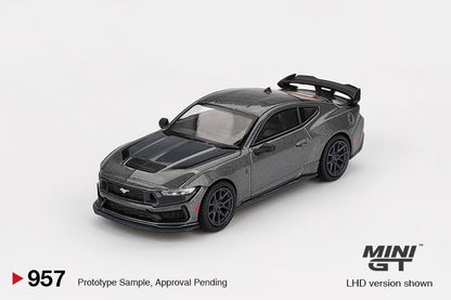Mô hình xe Mini GT 1:64 Ford Mustang Dark Horse 2024 Carbonized Gray - MGT00957