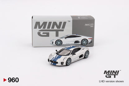 Mô hình xe Mini GT 1:64 Jaguar C-X75 Silver - MGT00960