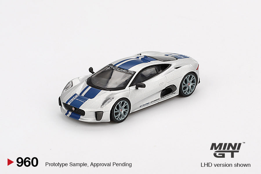 Mô hình xe Mini GT 1:64 Jaguar C-X75 Silver - MGT00960