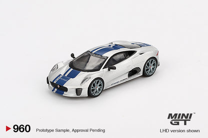 Mô hình xe Mini GT 1:64 Jaguar C-X75 Silver - MGT00960
