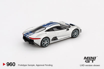 Mô hình xe Mini GT 1:64 Jaguar C-X75 Silver - MGT00960
