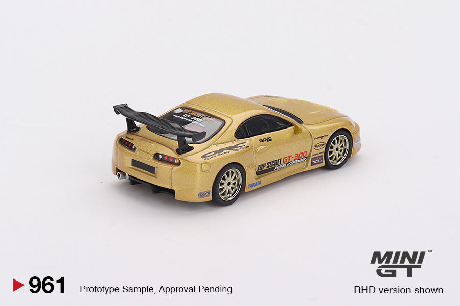 Mô hình xe Mini GT 1:64 Toyota Supra (A80) Top Secret GT-300 Top Secret Gold - MGT00961