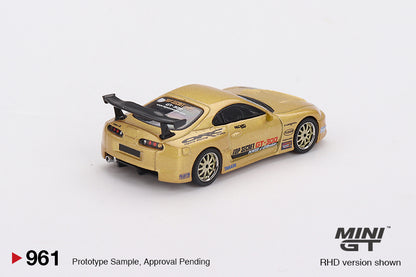 Mô hình xe Mini GT 1:64 Toyota Supra (A80) Top Secret GT-300 Top Secret Gold - MGT00961