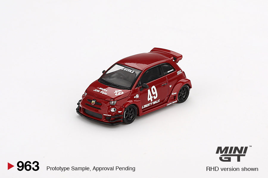 Mô hình xe Mini GT 1:64 LB-WORKS x Abas Works ABARTH 595 Red - MGT00963