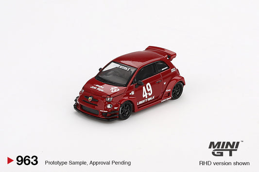 Mô hình xe Mini GT 1:64 LB-WORKS x Abas Works ABARTH 595 Red - MGT00963